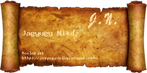 Jagyugy Niké névjegykártya